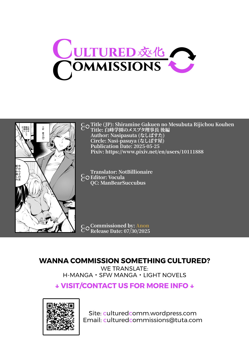 Hentai Manga Comic-The sow principal of Shiramine Academy-Chapter 2-61